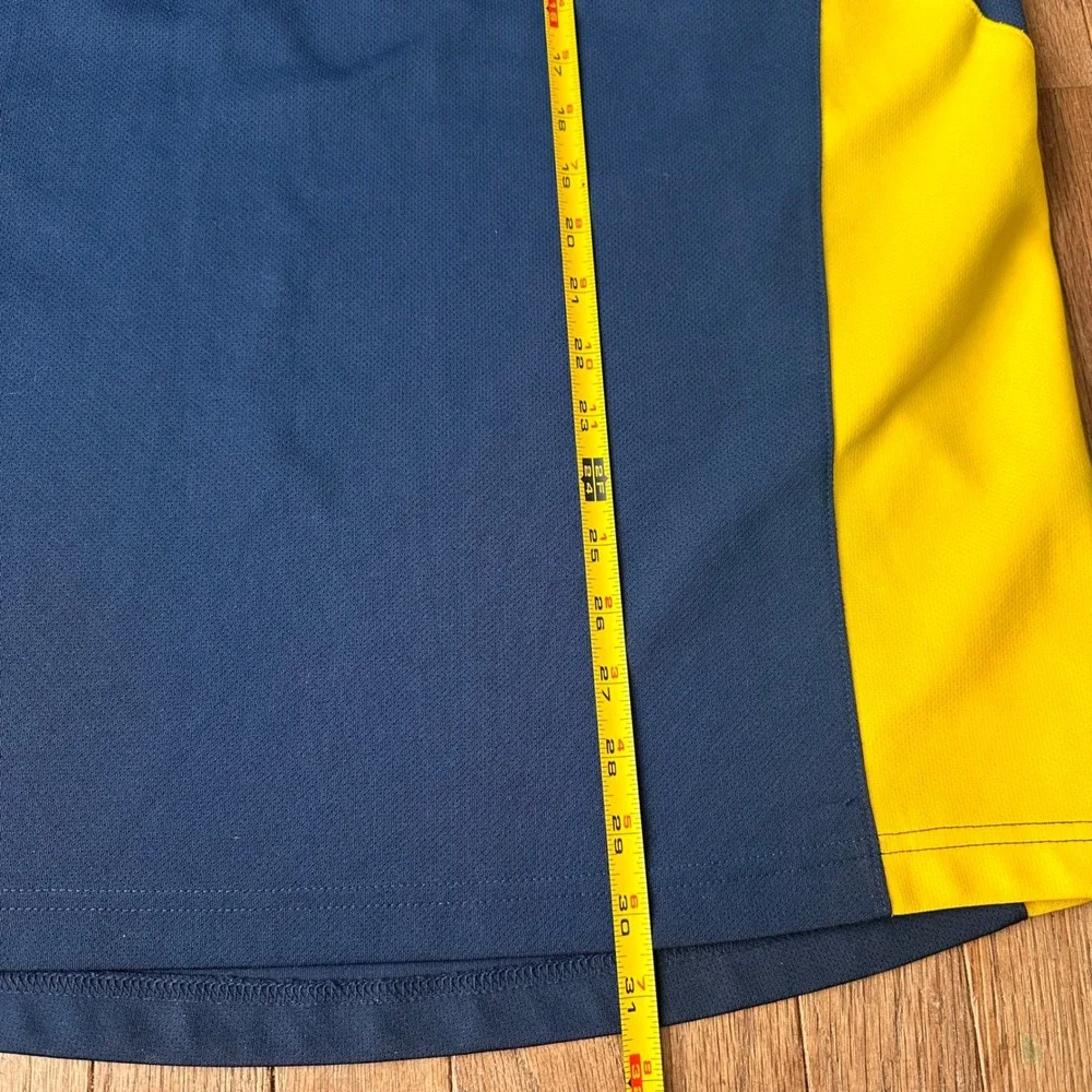 Adidas Michigan Wolverines Quarter Zip Pullover Mens XL Performance‎ Navy Yellow